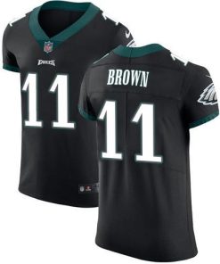 Nike Eagles #11 A.J. Brown Black Alternate Men's Stitched NFL New Elite Jersey