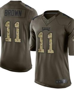 Nike Eagles #11 A.J. Brown Green Men's Stitched NFL Limited 2015 Salute To Service Jersey