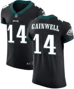 Nike Eagles #14 Kenneth Gainwell Black Alternate Men's Stitched NFL New Elite Jersey