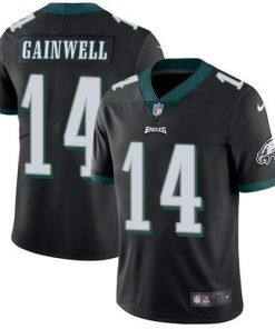 Nike Eagles #14 Kenneth Gainwell Black Alternate Men's Stitched NFL Vapor Untouchable Limited Jersey