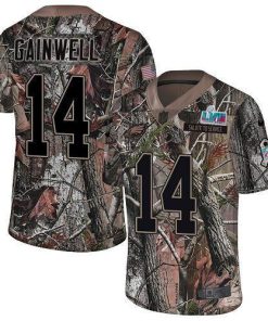 Nike Eagles #14 Kenneth Gainwell Camo Super Bowl LVII Patch Men's Stitched NFL Limited Rush Realtree Jersey