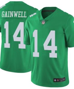 Nike Eagles #14 Kenneth Gainwell Green Men's Stitched NFL Limited Rush Jersey