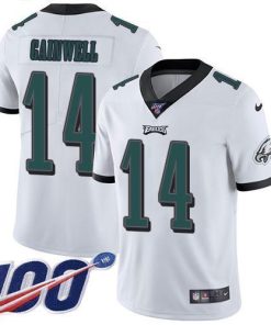 Nike Eagles #14 Kenneth Gainwell White Men's Stitched NFL 100th Season Vapor Untouchable Limited Jersey