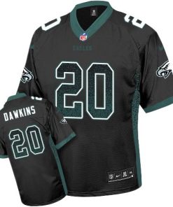 Nike Eagles #20 Brian Dawkins Black Alternate Men's Stitched NFL Elite Drift Fashion Jersey