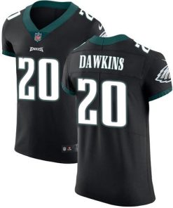 Nike Eagles #20 Brian Dawkins Black Alternate Men's Stitched NFL Vapor Untouchable Elite Jersey