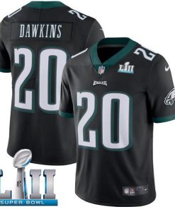 Nike Eagles #20 Brian Dawkins Black Alternate Super Bowl LII Men's Stitched NFL Vapor Untouchable Limited Jersey