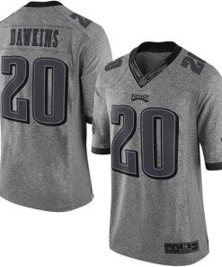 Nike Eagles #20 Brian Dawkins Gray Men's Stitched NFL Limited Gridiron Gray Jersey