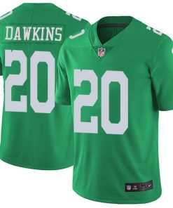 Nike Eagles #20 Brian Dawkins Green Men's Stitched NFL Limited Rush Jersey