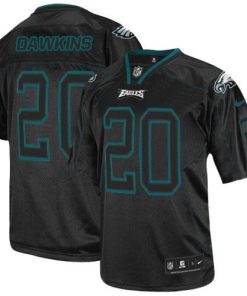 Nike Eagles #20 Brian Dawkins Lights Out Black Men's Stitched NFL Elite Jersey
