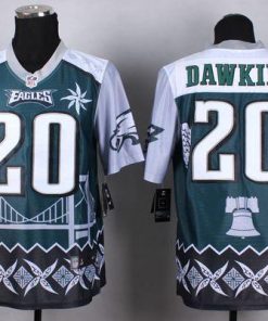 Nike Eagles #20 Brian Dawkins Midnight Green Men's Stitched NFL Elite Noble Fashion Jersey