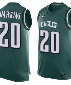 Nike Eagles #20 Brian Dawkins Midnight Green Team Color Men's Stitched NFL Limited Tank Top Jersey