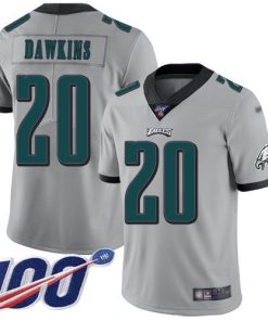 Nike Eagles #20 Brian Dawkins Silver Men's Stitched NFL Limited Inverted Legend 100th Season Jersey