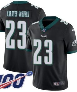 Nike Eagles #23 C.J. Gardner-Johnson Black Alternate Men's Stitched NFL 100th Season Vapor Untouchable Limited Jersey