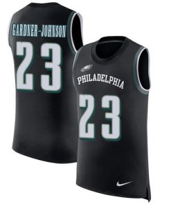 Nike Eagles #23 C.J. Gardner-Johnson Black Alternate Men's Stitched NFL Limited Rush Tank Top Jersey
