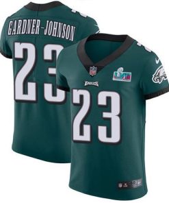 Nike Eagles #23 C.J. Gardner-Johnson Green Team Color Super Bowl LVII Patch Men's Stitched NFL Vapor Untouchable Elite Jersey