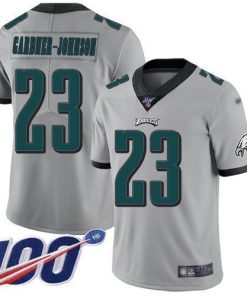 Nike Eagles #23 C.J. Gardner-Johnson Silver Men's Stitched NFL Limited Inverted Legend 100th Season Jersey