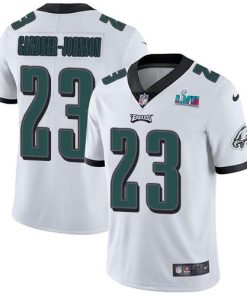 Nike Eagles #23 C.J. Gardner-Johnson White Super Bowl LVII Patch Men's Stitched NFL Vapor Untouchable Limited Jersey