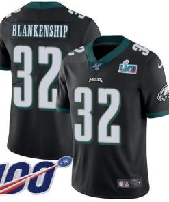 Nike Eagles #32 Reed Blankenship Black Alternate Super Bowl LVII Patch Men's Stitched NFL 100th Season Vapor Untouchable Limited Jersey