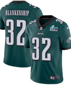 Nike Eagles #32 Reed Blankenship Green Team Color Super Bowl LVII Patch Men's Stitched NFL Vapor Untouchable Limited Jersey