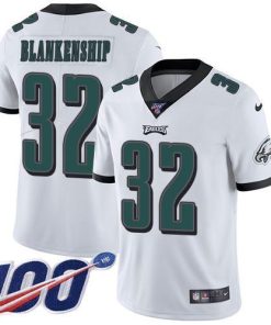 Nike Eagles #32 Reed Blankenship White Men's Stitched NFL 100th Season Vapor Untouchable Limited Jersey