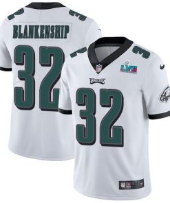 Nike Eagles #32 Reed Blankenship White Super Bowl LVII Patch Men's Stitched NFL Vapor Untouchable Limited Jersey