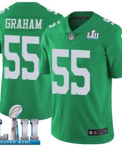 Nike Eagles #55 Brandon Graham Green Super Bowl LII Men's Stitched NFL Limited Rush Jersey