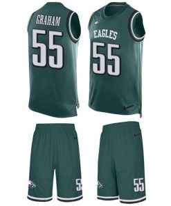 Nike Eagles #55 Brandon Graham Midnight Green Team Color Men's Stitched NFL Limited Tank Top Suit Jersey