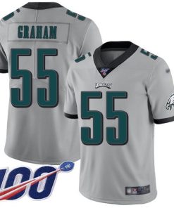 Nike Eagles #55 Brandon Graham Silver Men's Stitched NFL Limited Inverted Legend 100th Season Jersey