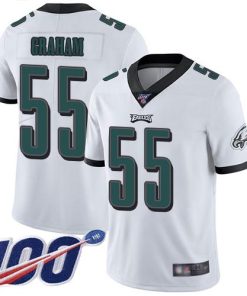 Nike Eagles #55 Brandon Graham White Men's Stitched NFL 100th Season Vapor Limited Jersey