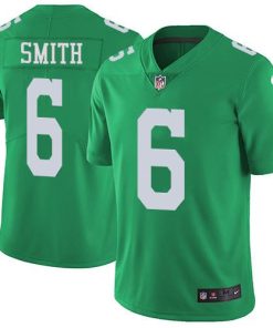 Nike Eagles #6 DeVonta Smith Green Men's Stitched NFL Limited Rush Jersey