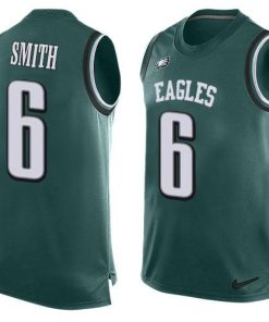 Nike Eagles #6 DeVonta Smith Green Team Color Men's Stitched NFL Limited Tank Top Jersey