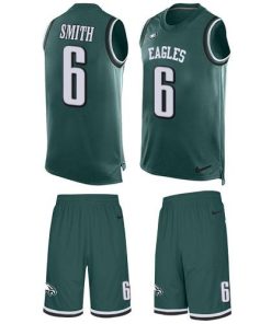 Nike Eagles #6 DeVonta Smith Green Team Color Men's Stitched NFL Limited Tank Top Suit Jersey
