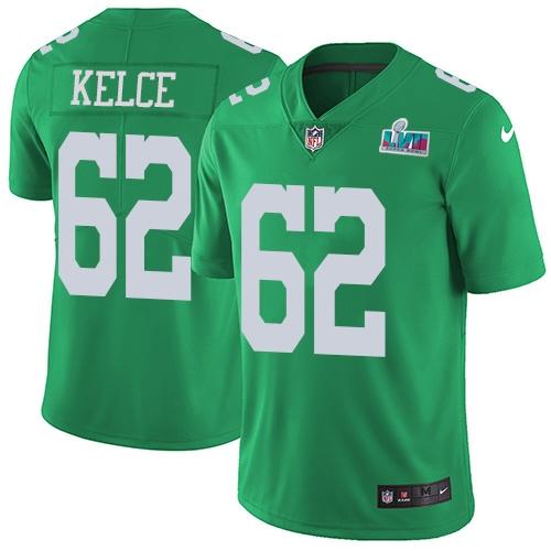 Nike20Eagles206220Jason20Kelce20Green20Super20Bowl20LVII20Patch2020Stitched20NFL20Limited20Rush20.jpg