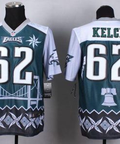 Nike Eagles #62 Jason Kelce Midnight Green Men's Stitched NFL Elite Noble Fashion Jersey