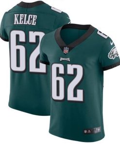 Nike Eagles #62 Jason Kelce Midnight Green Team Color Men's Stitched NFL Vapor Untouchable Elite Jersey
