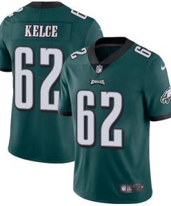 Nike Eagles #62 Jason Kelce Midnight Green Team Color Men's Stitched NFL Vapor Untouchable Limited Jersey