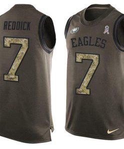 Nike Eagles #7 Haason Reddick Green Men's Stitched NFL Limited Salute To Service Tank Top Jersey