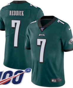 Nike Eagles #7 Haason Reddick Green Team Color Men's Stitched NFL 100th Season Vapor Untouchable Limited Jersey