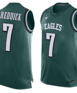 Nike Eagles #7 Haason Reddick Green Team Color Men's Stitched NFL Limited Tank Top Jersey