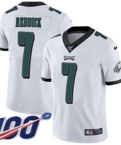 Nike Eagles #7 Haason Reddick White Men's Stitched NFL 100th Season Vapor Untouchable Limited Jersey