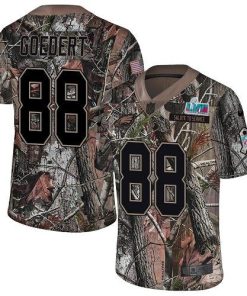 Nike Eagles #88 Dallas Goedert Camo Super Bowl LVII Patch Men's Stitched NFL Limited Rush Realtree Jersey