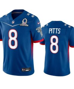 Nike Falcons #8 Kyle Pitts Men's NFL 2022 NFC Pro Bowl Game Jersey Royal