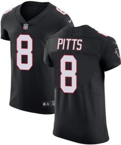 Nike Falcons #8 Kyle Pitts Black Alternate Men's Stitched NFL Vapor Untouchable Elite Jersey
