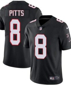Nike Falcons #8 Kyle Pitts Black Alternate Men's Stitched NFL Vapor Untouchable Limited Jersey