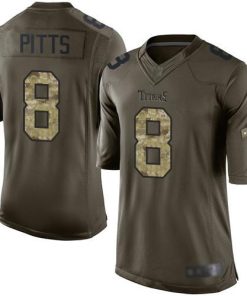 Nike Falcons #8 Kyle Pitts Green Men's Stitched NFL Limited 2015 Salute To Service Jersey