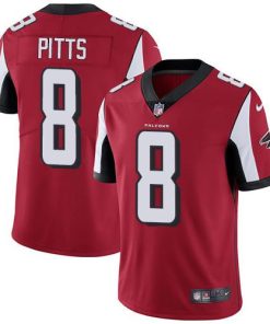 Nike Falcons #8 Kyle Pitts Red Team Color Men's Stitched NFL Vapor Untouchable Limited Jersey
