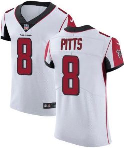 Nike Falcons #8 Kyle Pitts White Men's Stitched NFL Vapor Untouchable Elite Jersey