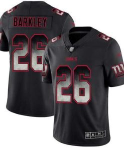 Nike Giants #26 Saquon Barkley Black Men's Stitched NFL Vapor Untouchable Limited Smoke Fashion Jersey