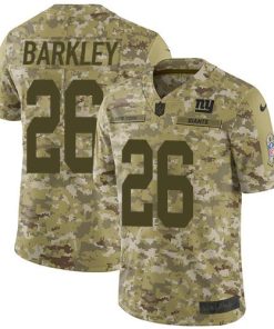 Nike Giants #26 Saquon Barkley Camo Men's Stitched NFL Limited 2018 Salute To Service Jersey