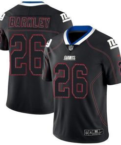 Nike Giants #26 Saquon Barkley Lights Out Black Men's Stitched NFL Limited Rush Jersey